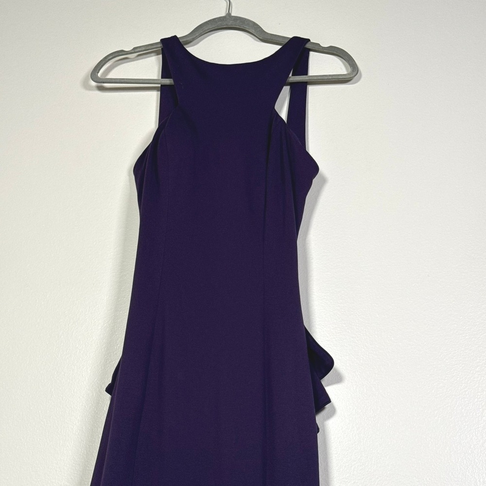 Jovani Gown Women 4 Purple Open Back Halter Neck Formal Dress Style 37592 - Picture 12 of 16